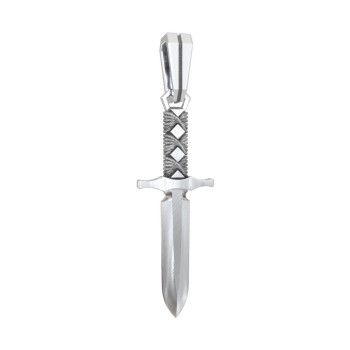 925 Sterling Silver Dagger Charm Made in USA